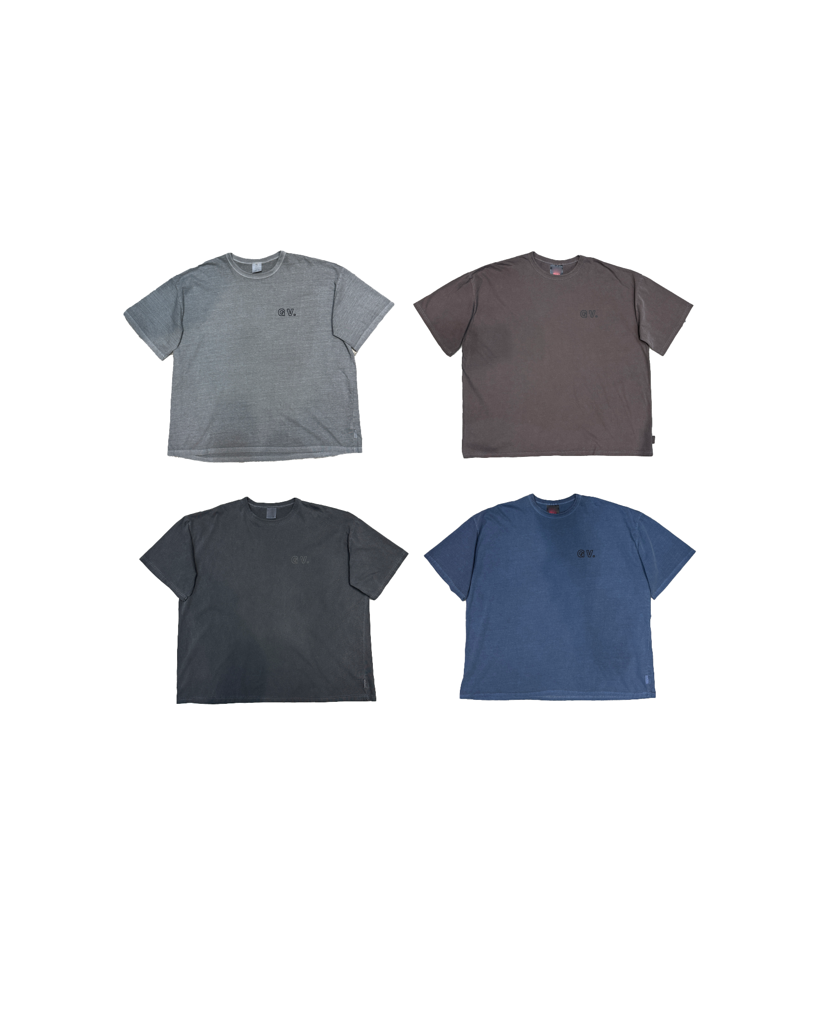 Oversize字母洗水Tee