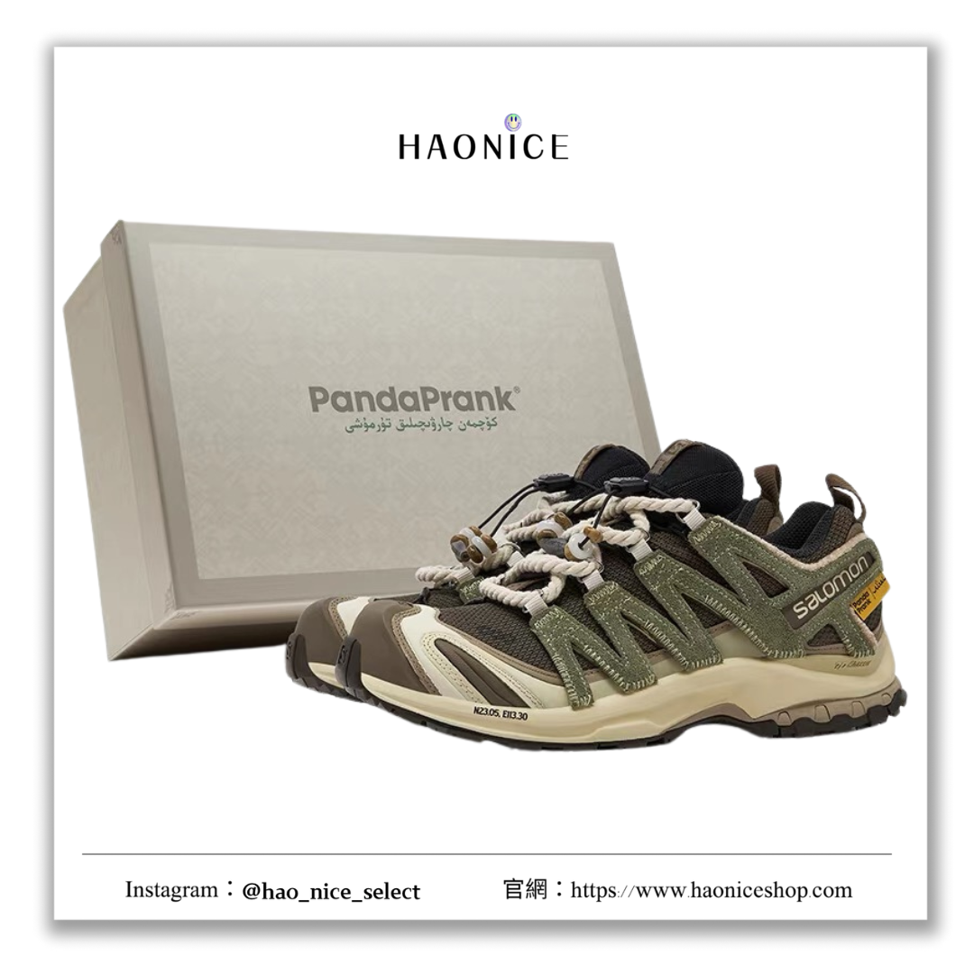【HAO NICE 】熊貓惡作劇系列 ❗️配合FAKEBUSTERS驗鞋 ❗️SALOMON薩洛蒙 XA PRO 3D 山影漫步系列 樂野訂製 低筒休閒慢跑鞋🔥