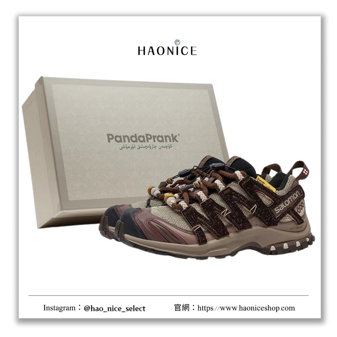 【HAO NICE 】熊貓惡作劇系列 ❗️配合FAKEBUSTERS驗鞋 ❗️SALOMON薩洛蒙 XA PRO 3D 山影漫步系列 夕暉訂製 低筒休閒功能鞋🔥