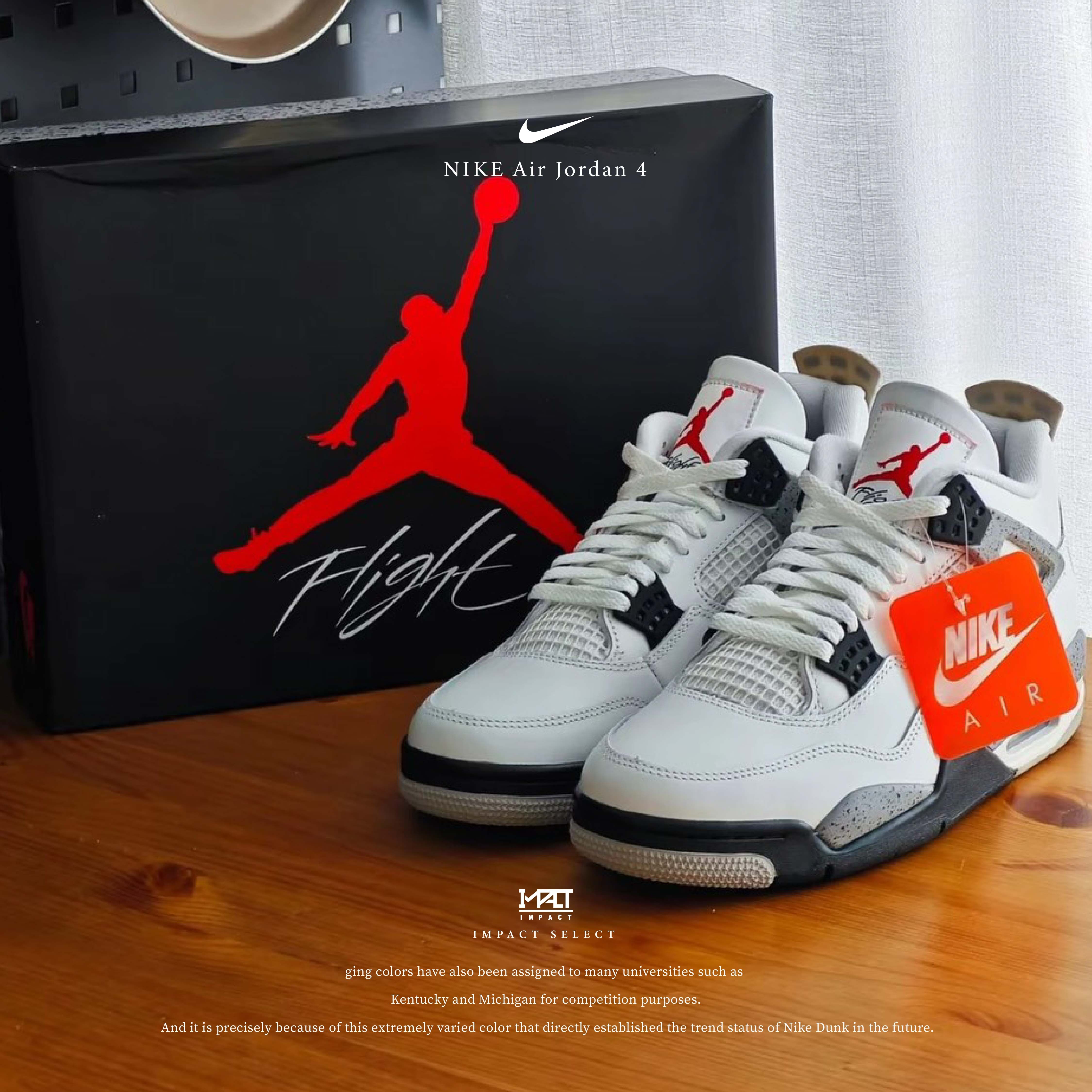 Air Jordan 4 OG "White Cement" 白水泥 男鞋 FV5029-100