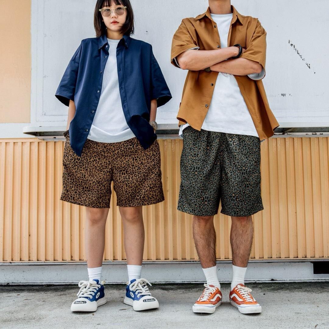 sb378 豹紋寬鬆短褲 SBG