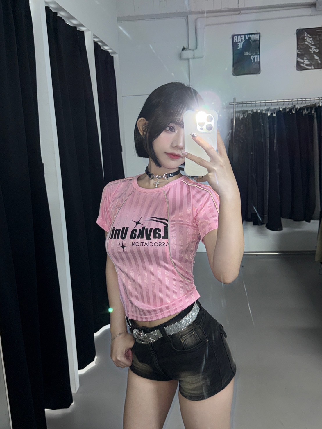 (GOAL) TX226 美式球衣 插肩條紋短版 女生上衣