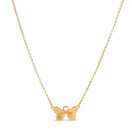 1TA0524-194 THALLO Pnoe Trefoil Necklace Mini Layer 24K Gold Vermeil On Sterling Silver Mop Gold #s850a (A-SK-E)