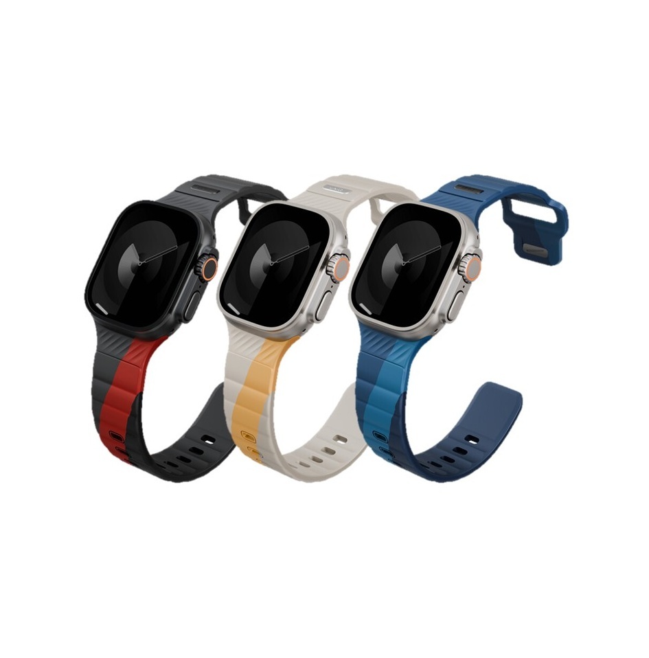 UNIQ Stride DE 防水FKM橡膠不鏽鋼高質感錶帶