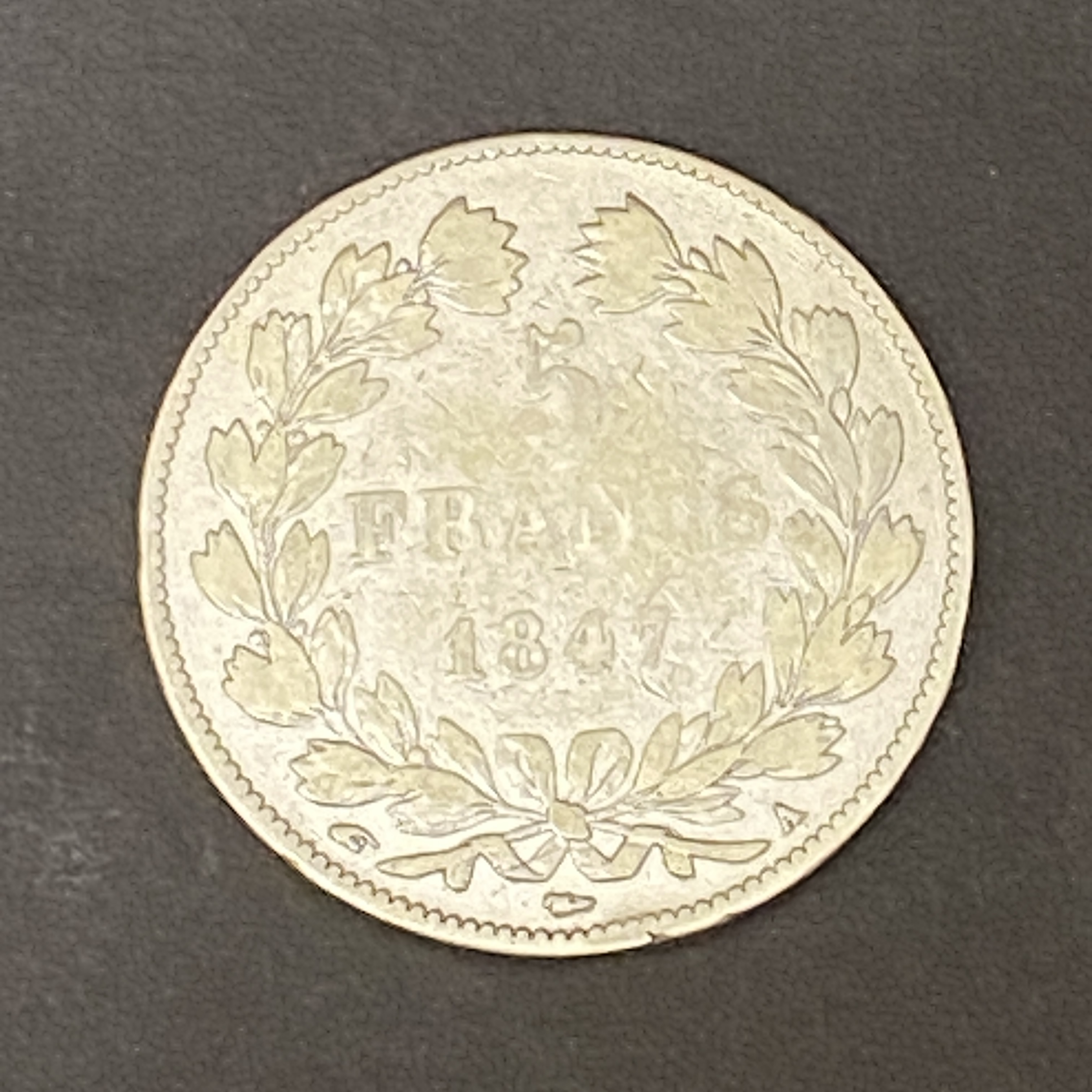 1847A French 5 Francs (90% Silver)