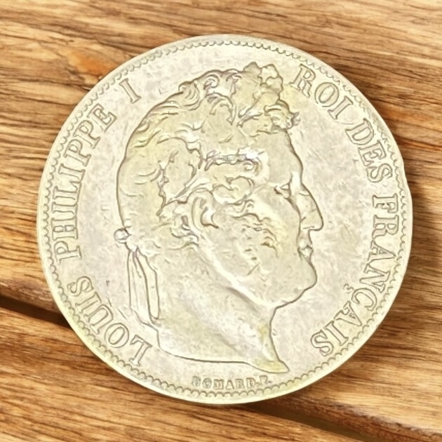 1847A French 5 Francs (90% Silver)