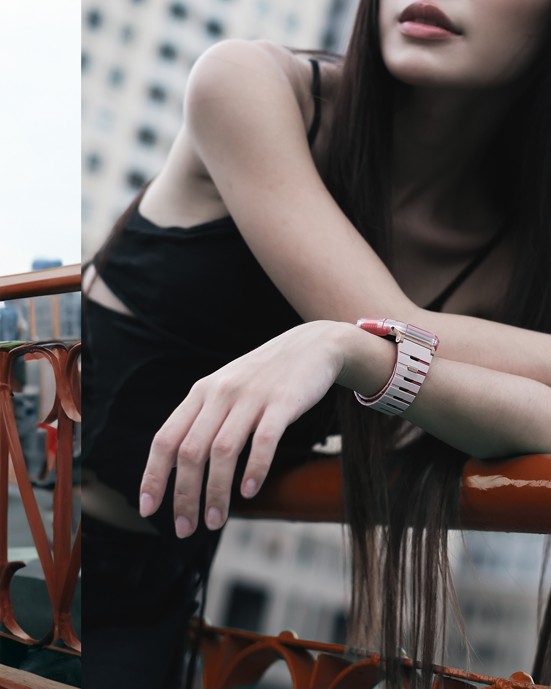 SKINARMA Gemini Apple Watch 雙色矽膠磁吸錶帶