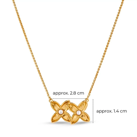 1TA0530-439 [THALLO] Artemis 項鍊24K鍍金純銀疊層金色/白色 #s763a (EU)
