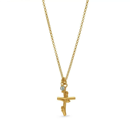 1TA0524-234 THALLO Cross & Crosslets Pendant Mini 24K Gold Vermeil On Sterling Silver Gold #s276a (A-SK-E)