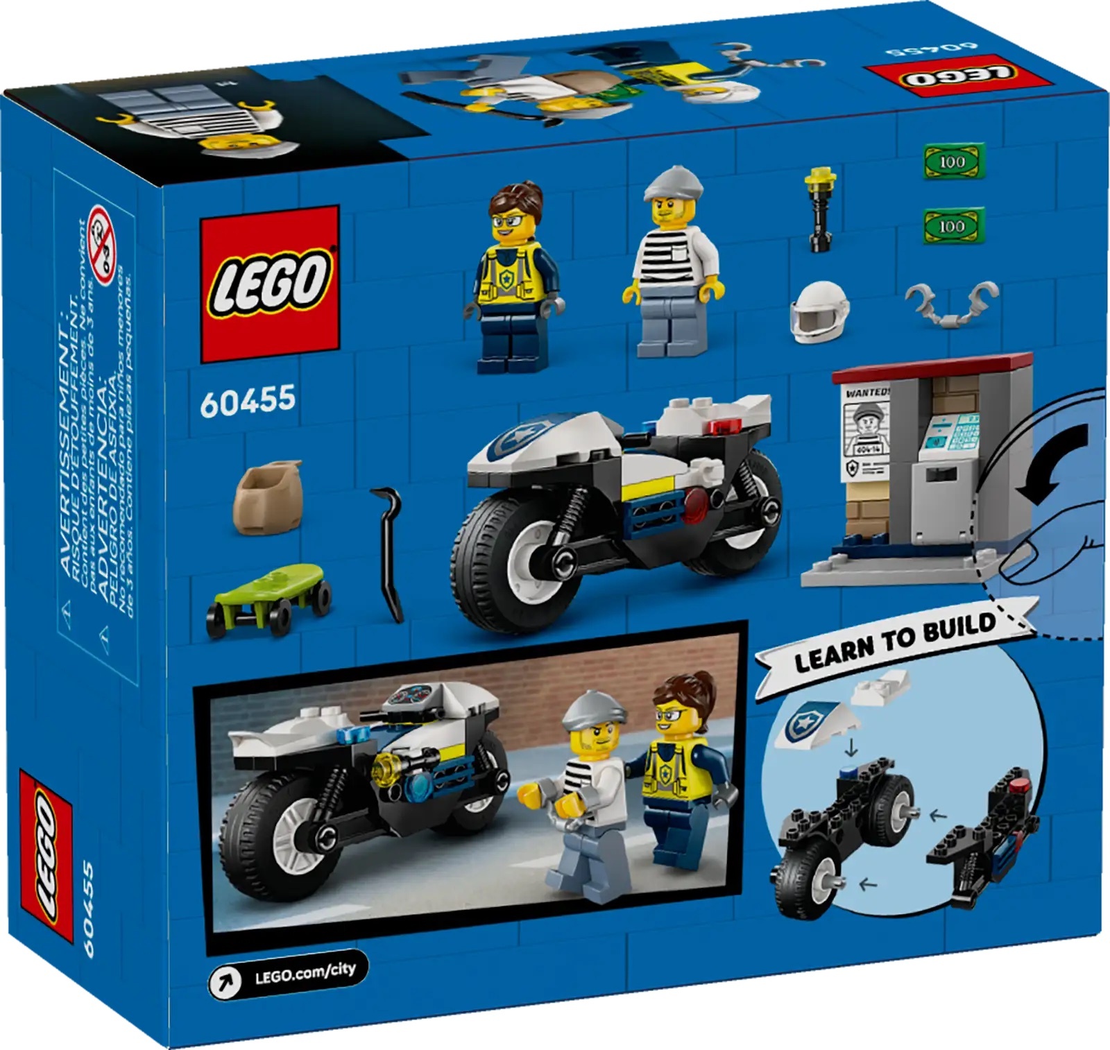 樂高 60455 警用摩托車追逐戰 ｜ LEGO City 系列 ｜ 飛米樂高專賣店