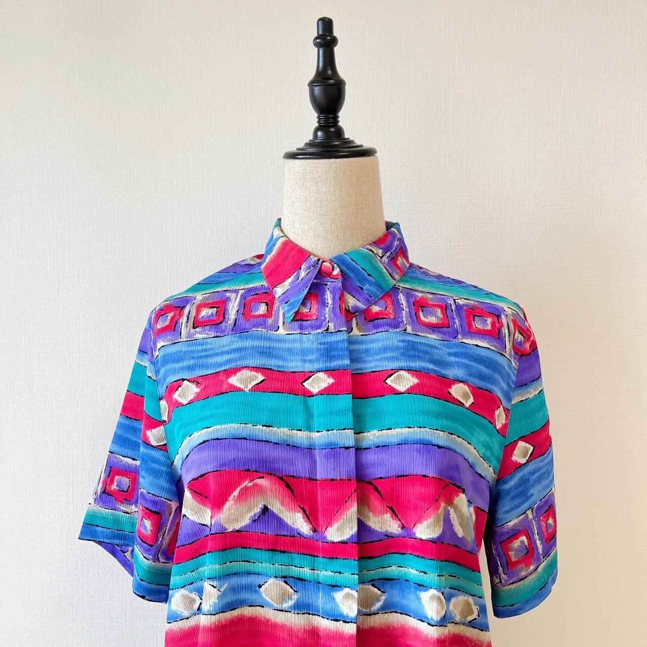 Alfred Dunner水彩風幾何圖案古著上衣