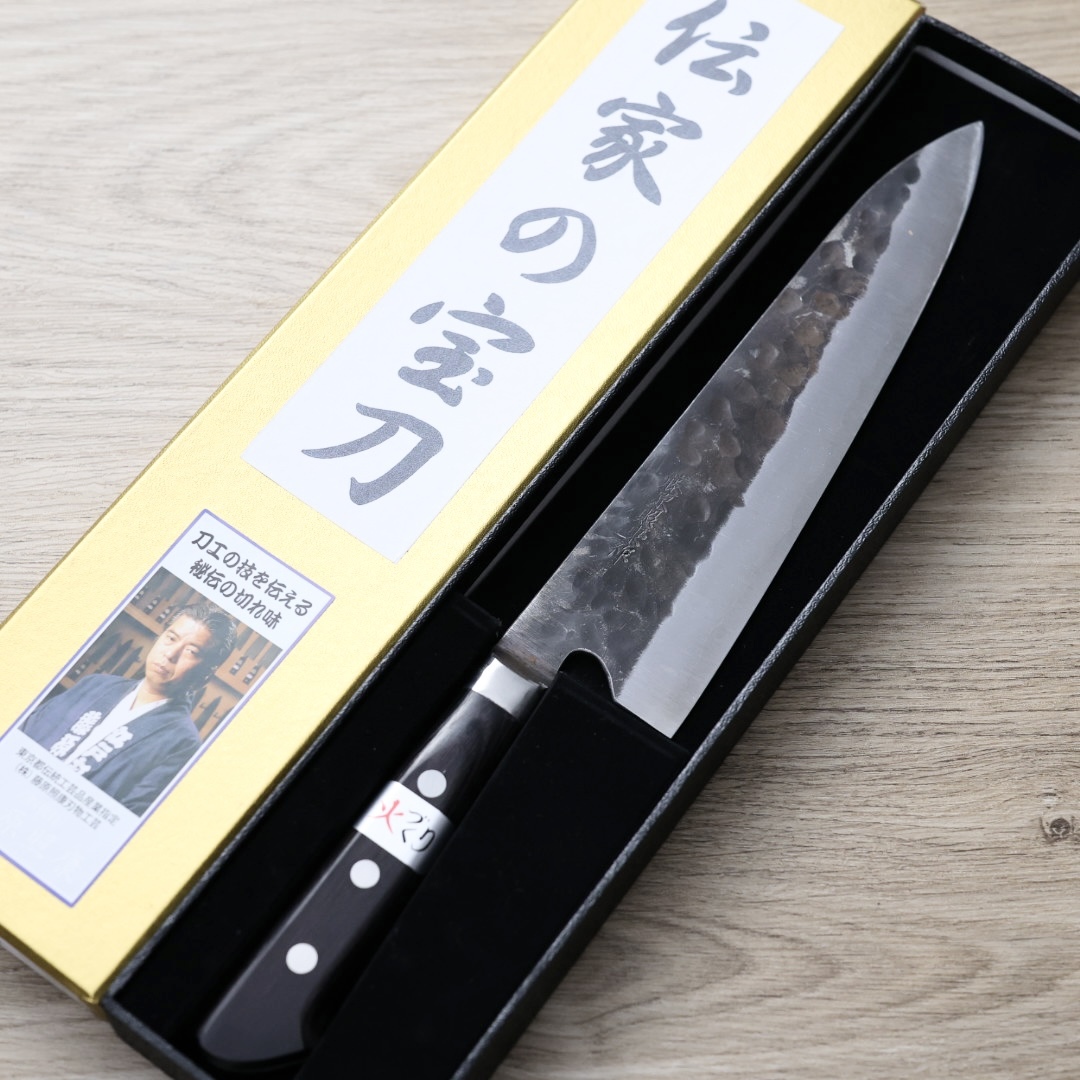 藤原照康 傳家寶刀 牛刀 210mm 青紙超級鋼 洋柄