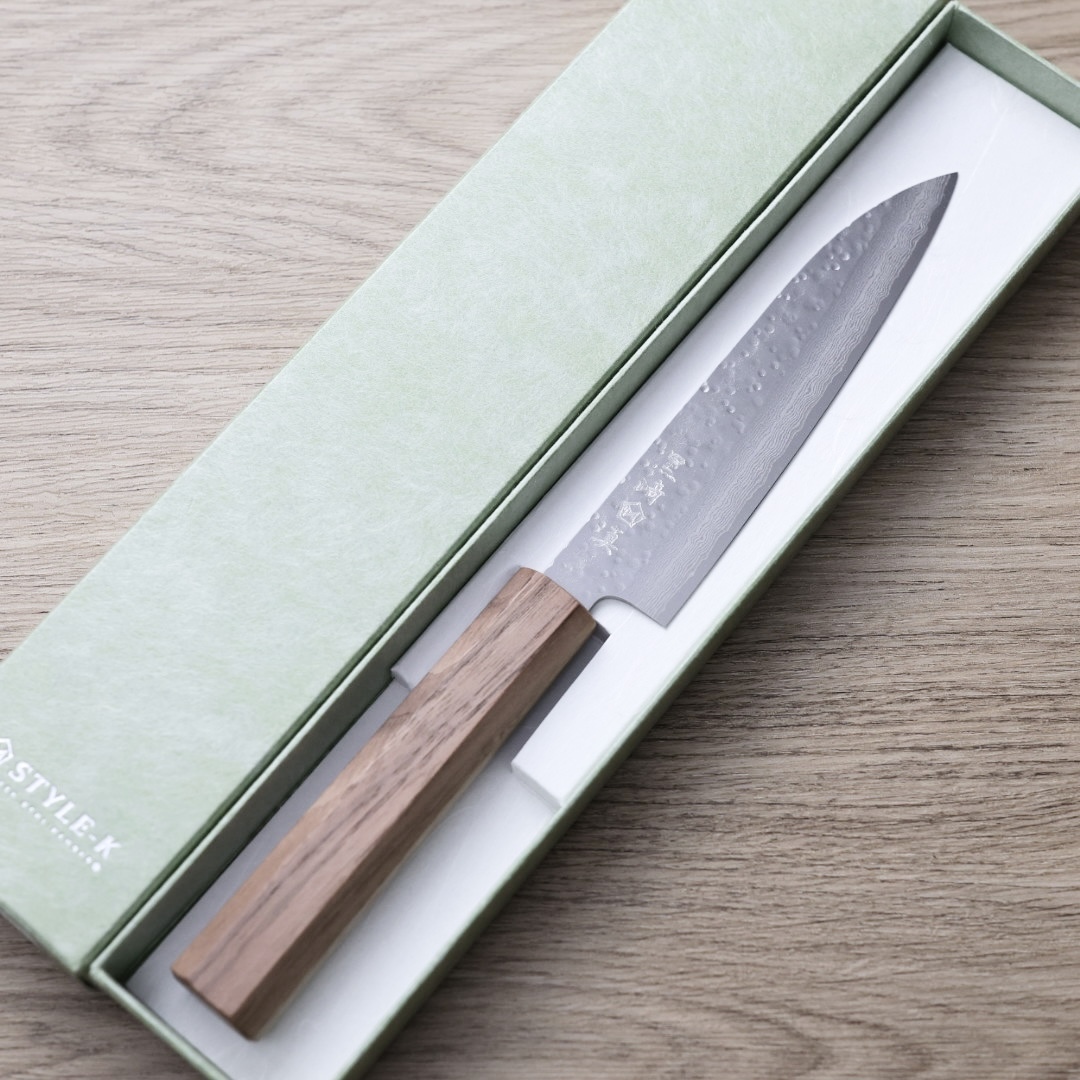 黑崎真 蔬果刀 135mm VG7鋼 鎚目大馬士革