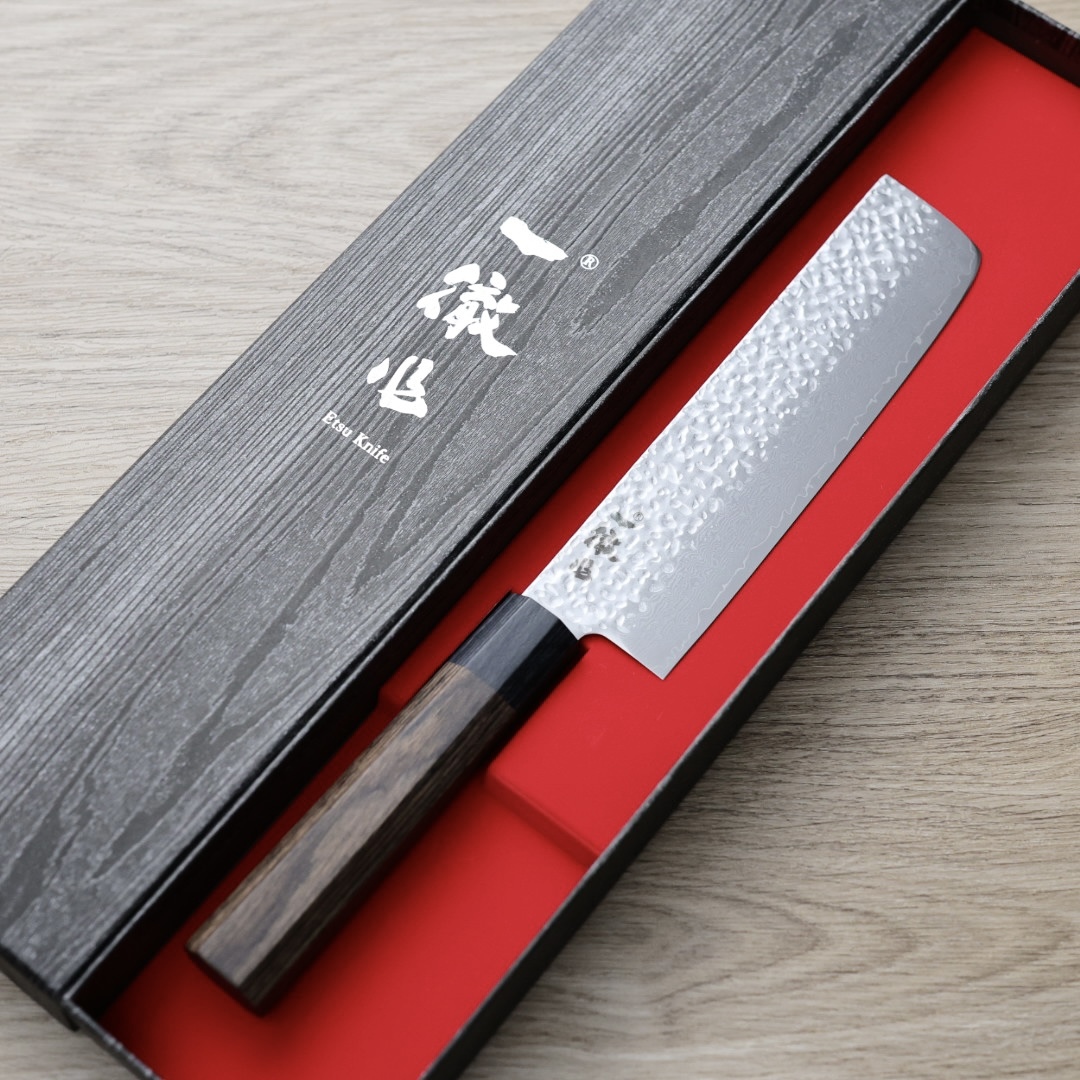 一徹 菜切 150mm VG10鋼 33層鎚目大馬士革