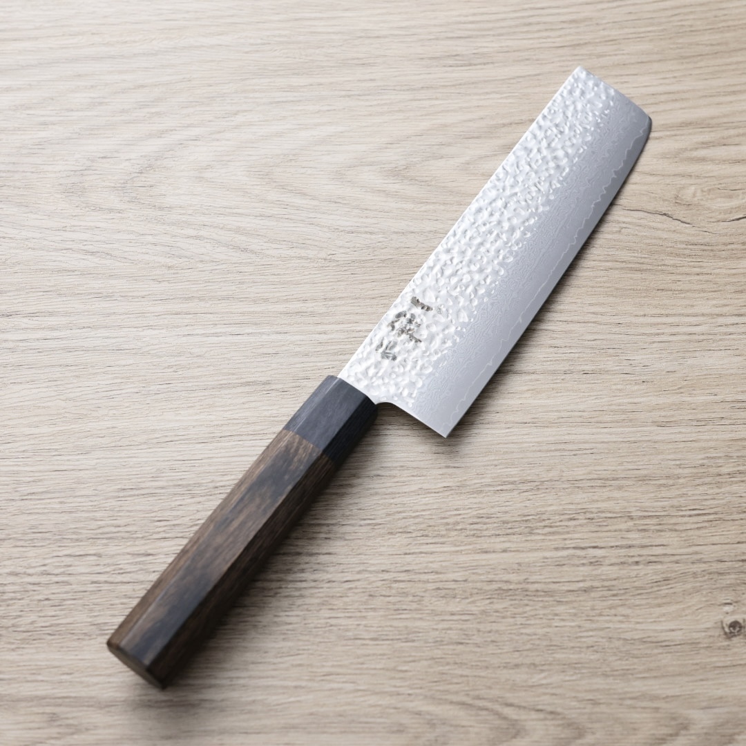 一徹 菜切 170mm VG10鋼 33層鎚目大馬士革