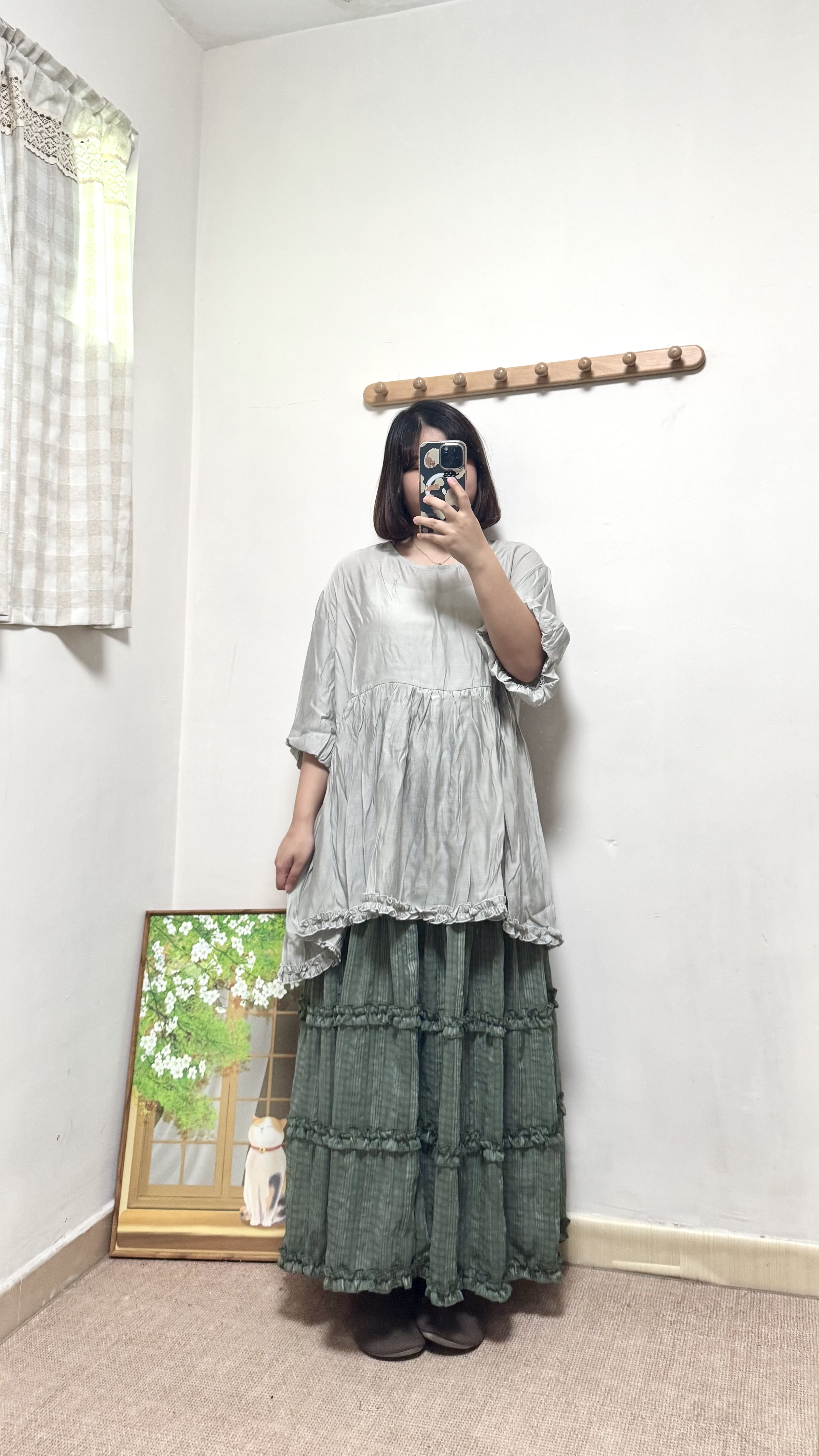 滑身泡泡袖 Ruffle Top