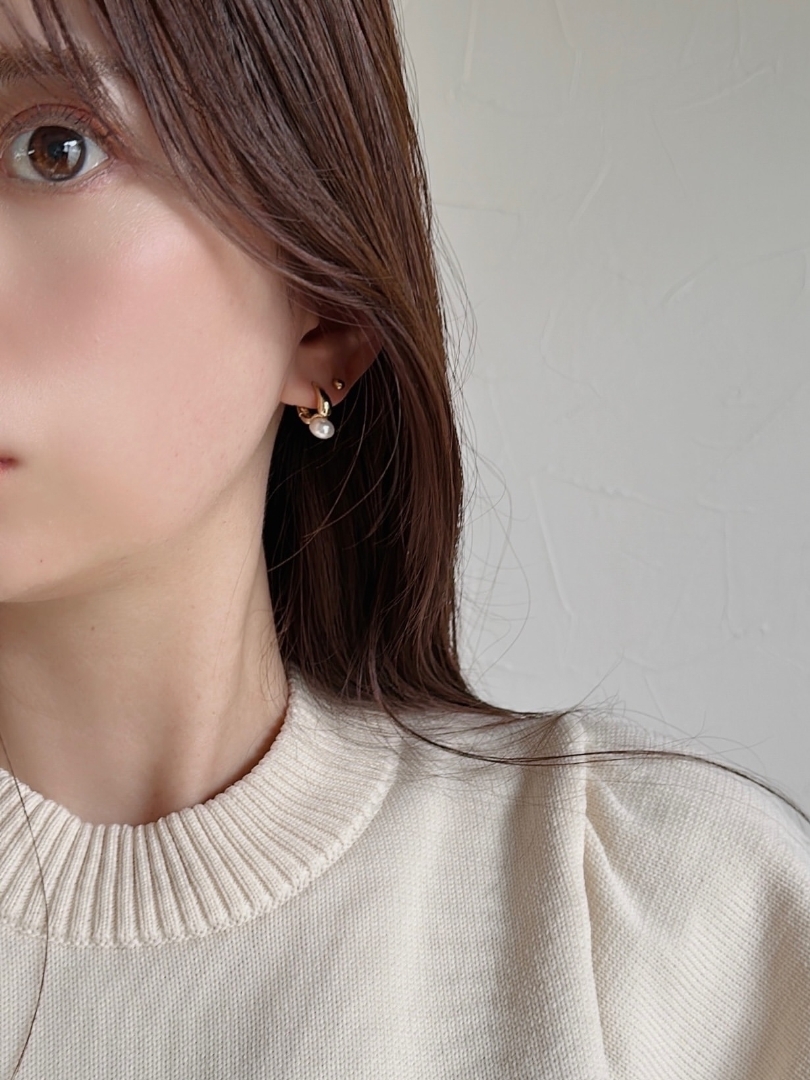 S925 petite pearl pierce