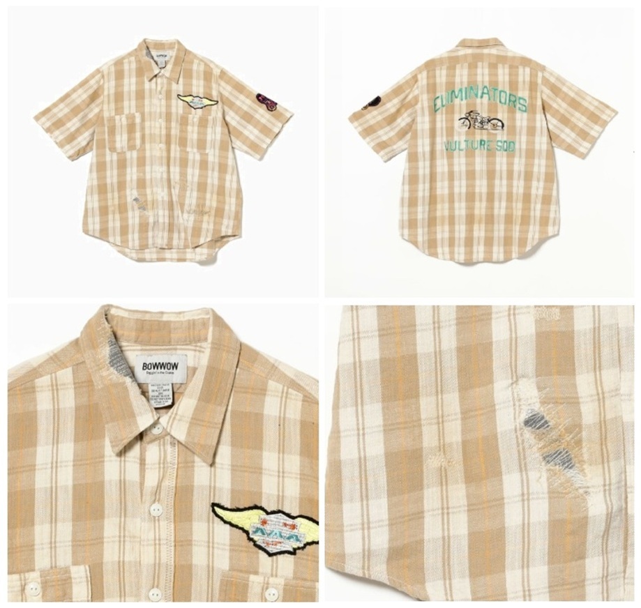 ON SALE: BOWWOW 2025 ELIMINATORS S/S FLANNEL SHIRT S/S - PRE ORDER ITEM (預訂中)