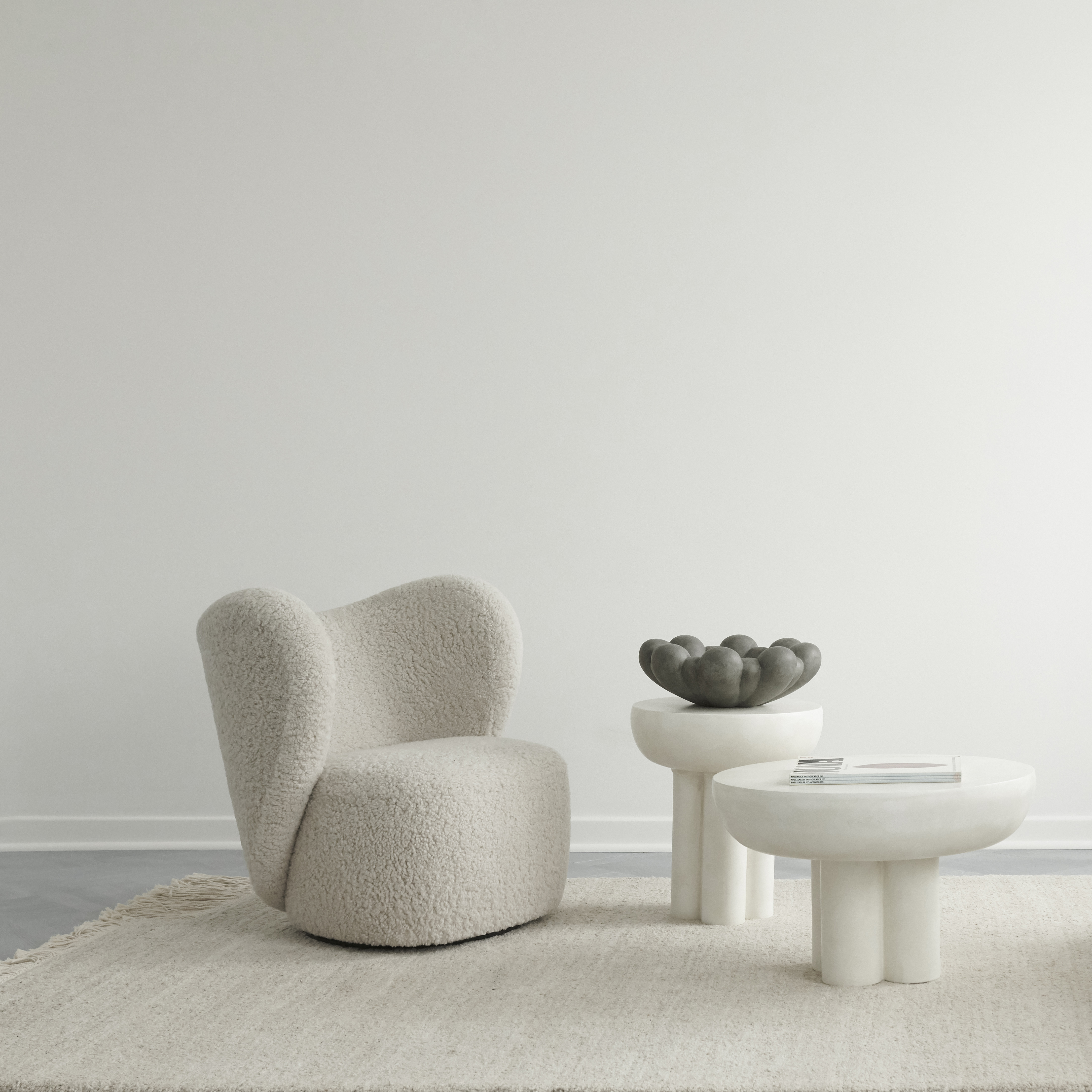 101CPH 綻放陶盤/大 深灰色