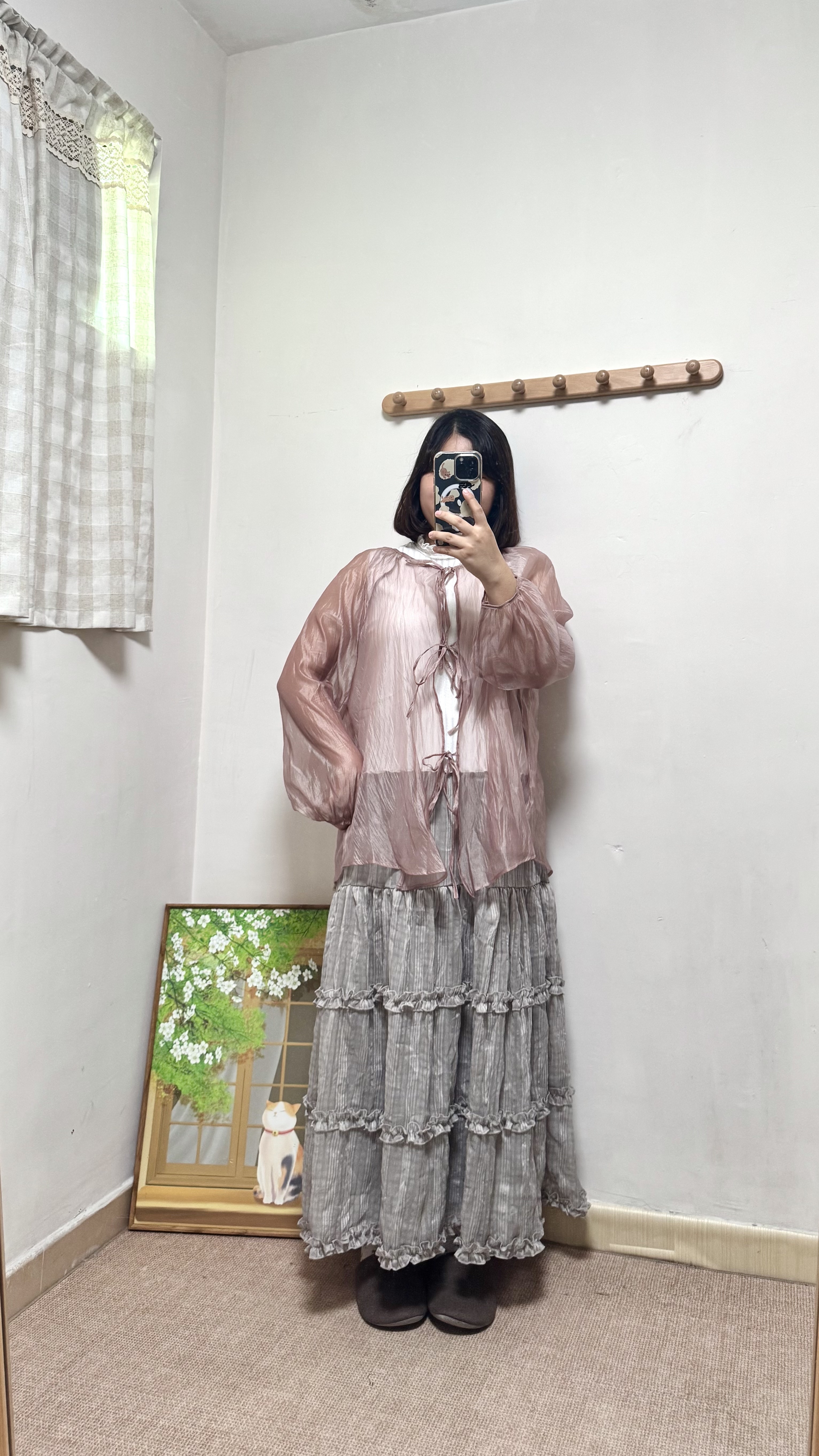 透明感～綁帶透身外套