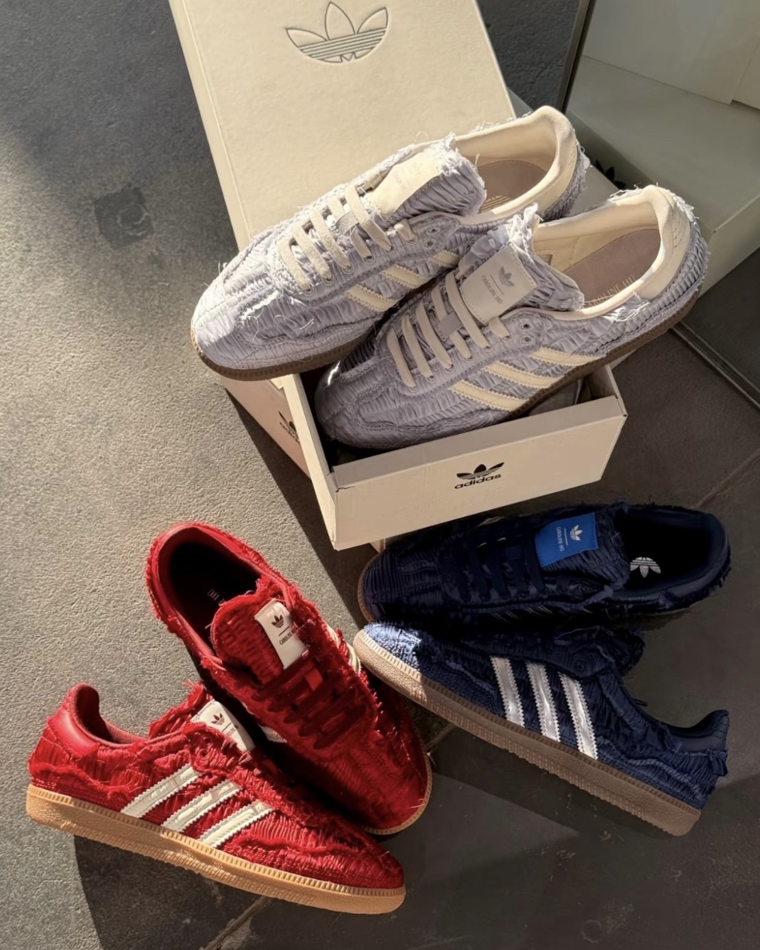 Adidas x Caroline Hu Samba OG 聯名款 蕾絲 緞面 焦糖底 三色