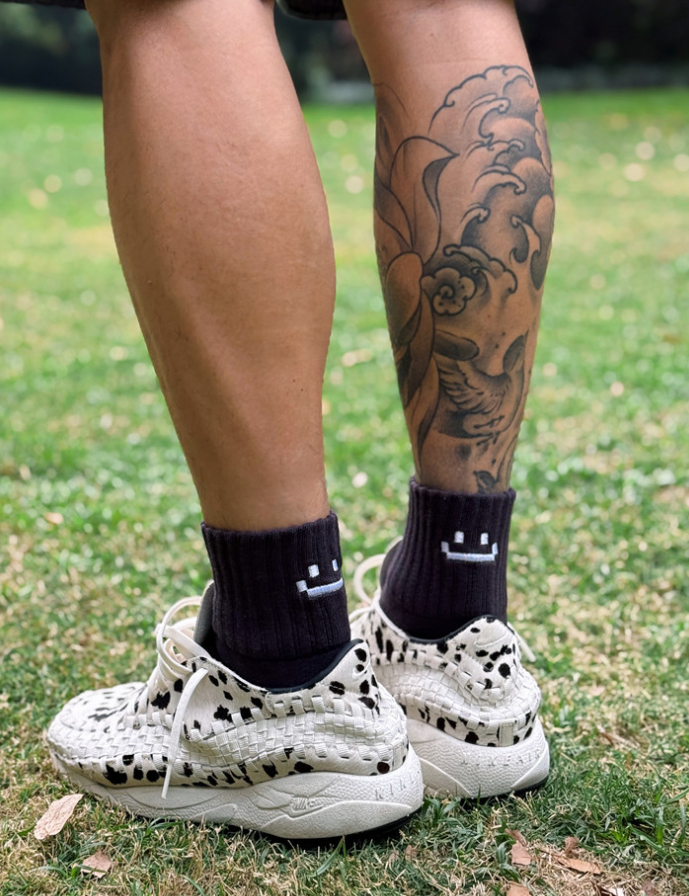 【SCCX224】笑臉像素後跟設計中筒襪