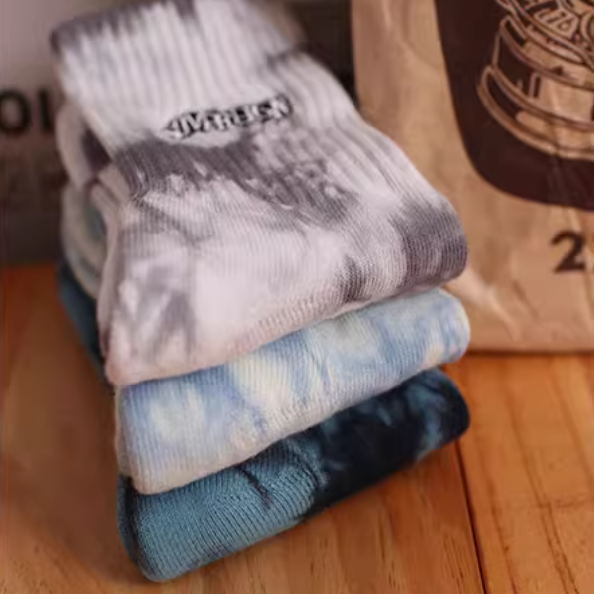 【SCEC008】煙霧暈染刺繡長襪