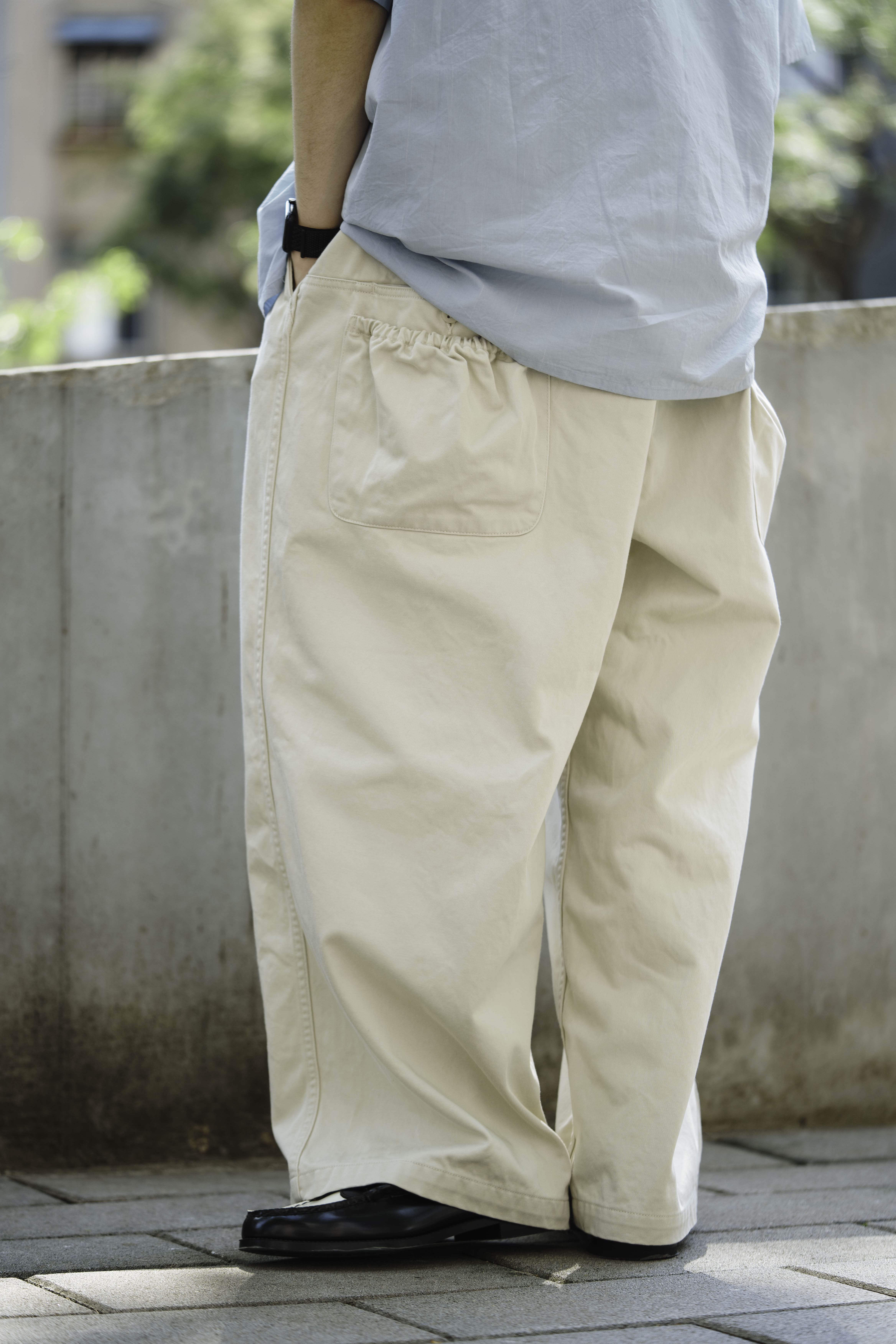 パンツ refomed / FRESH MAN SATIN PANTS refomed - FRESH MAN SATIN PANTS / IVORY