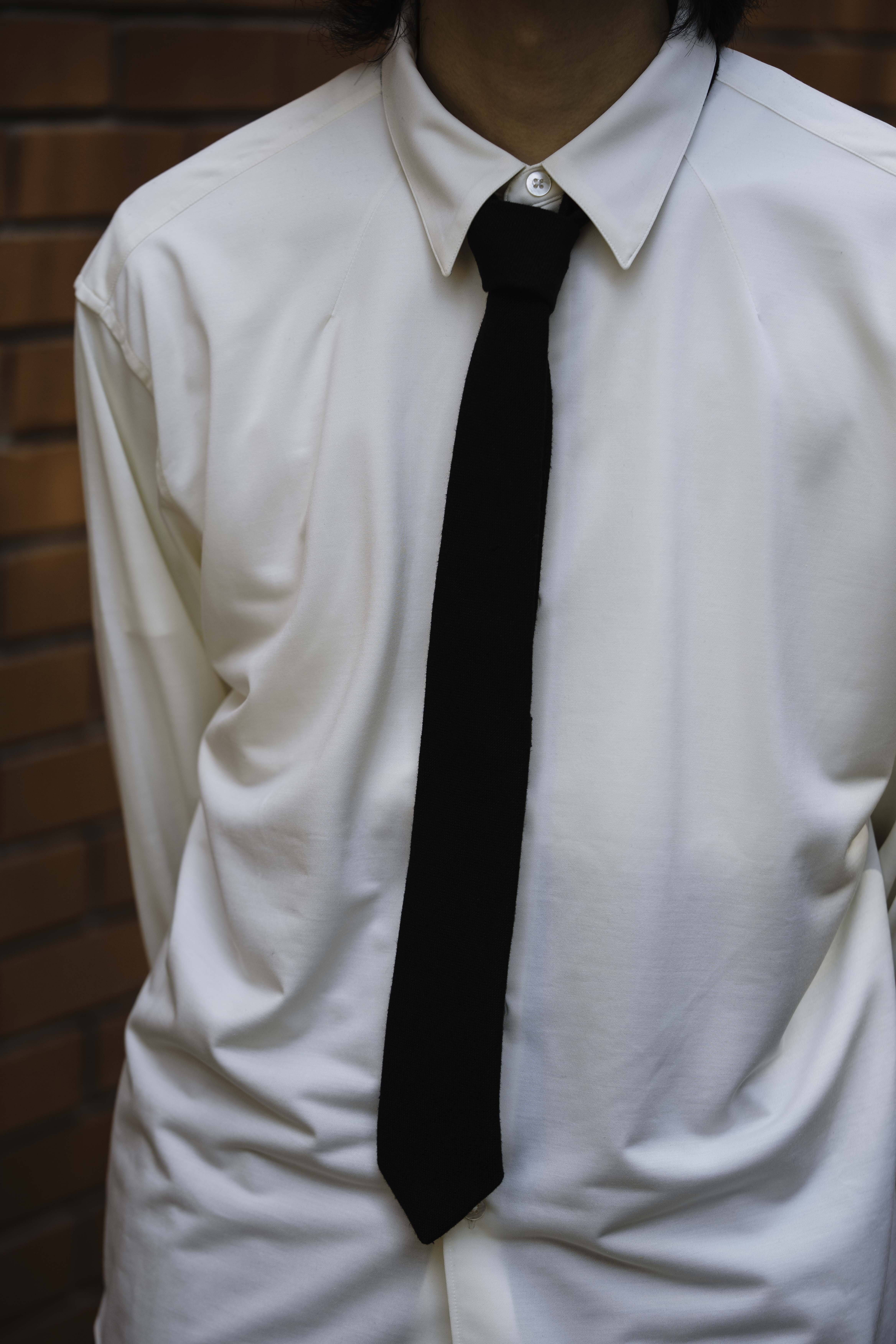 Hender Scheme - linen necktie / BLACK