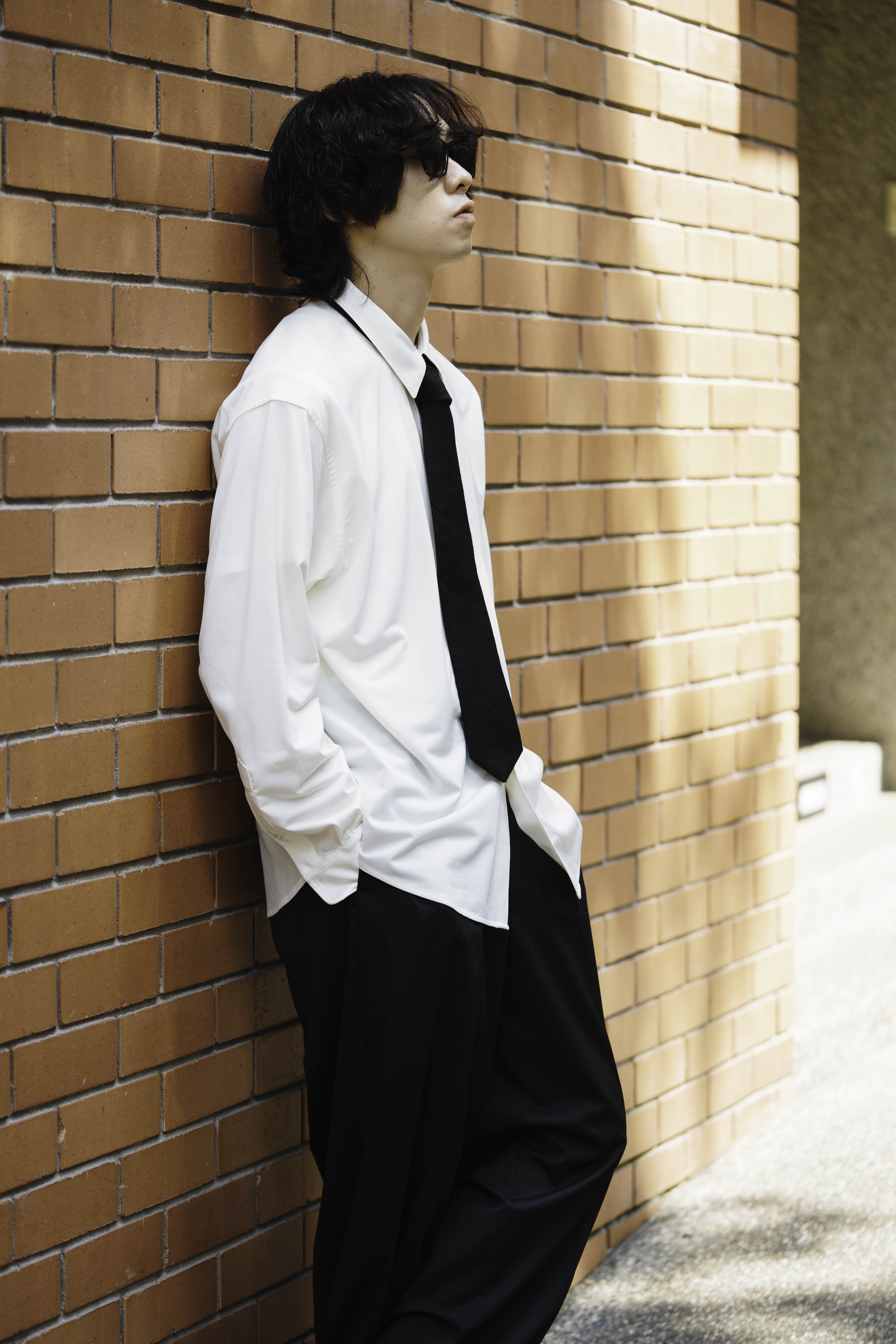 Hender Scheme - linen necktie / BLACK