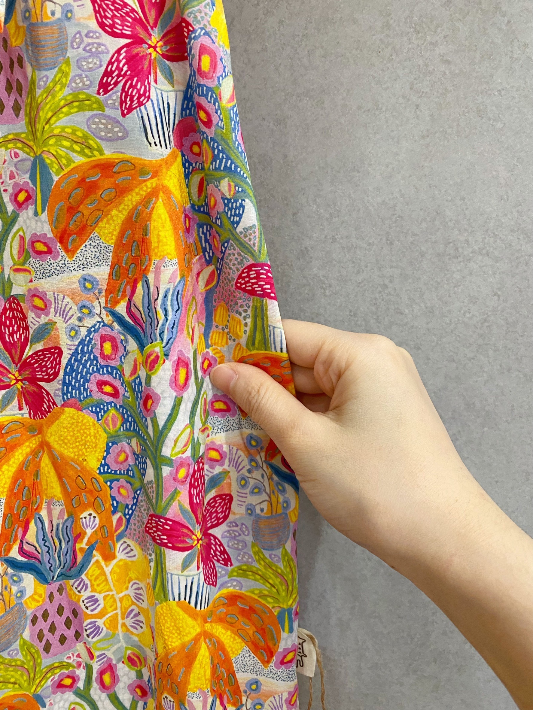 熱帶雨林黃花 媽咪歐若拉長洋裝