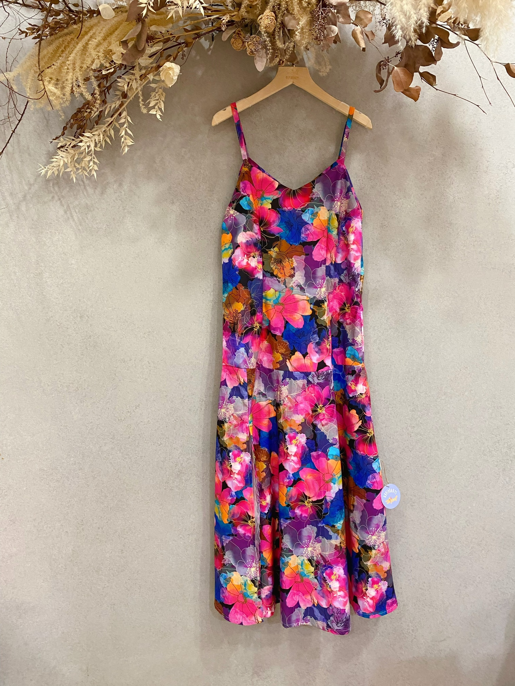 胭脂花語 媽咪開衩魚尾洋裝(S)