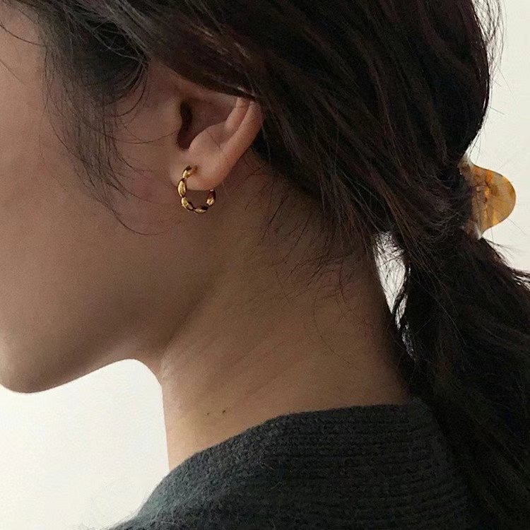 復古小豆子耳環