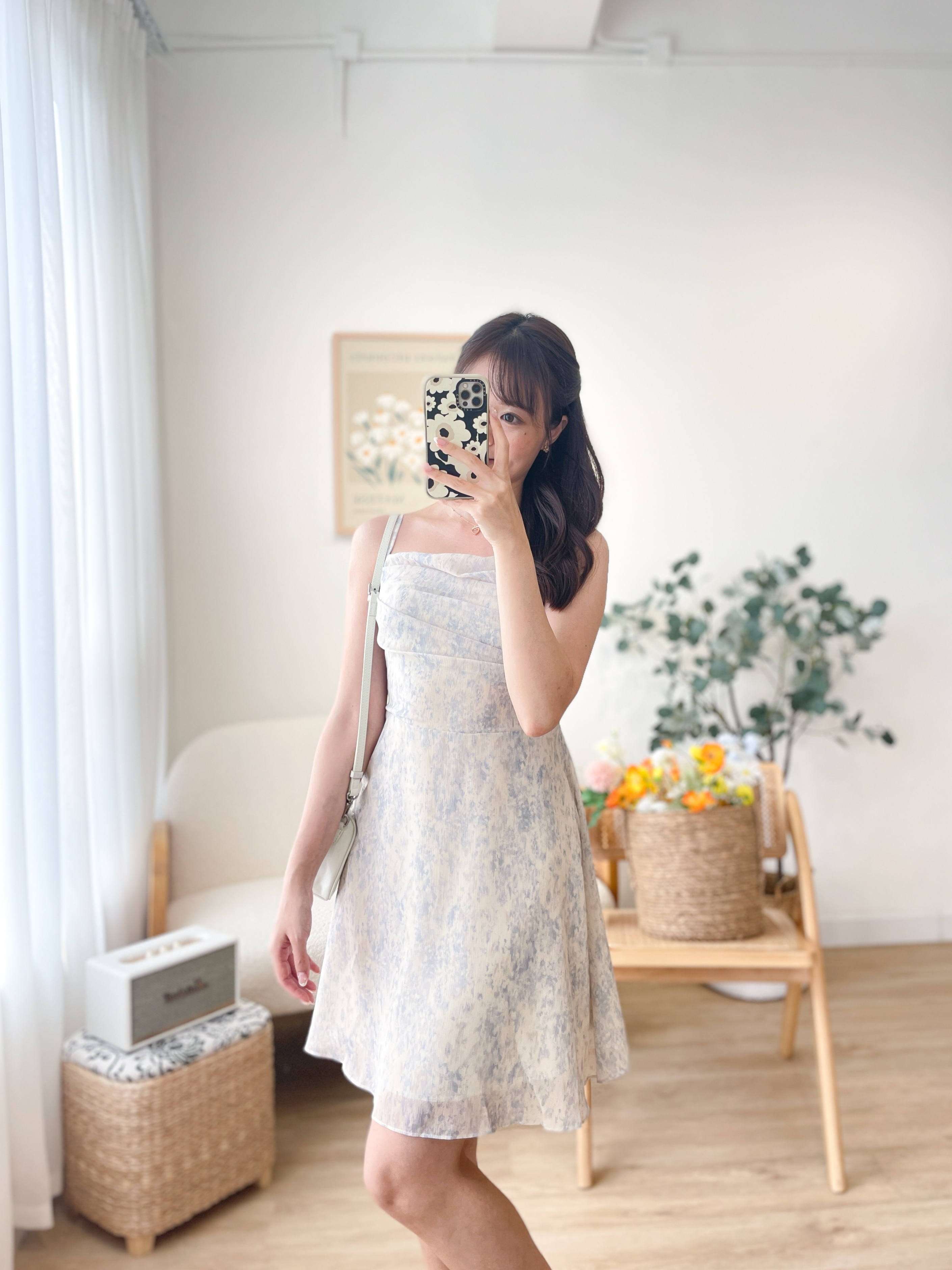 OP643 Blossoms in Soft Haze Dress