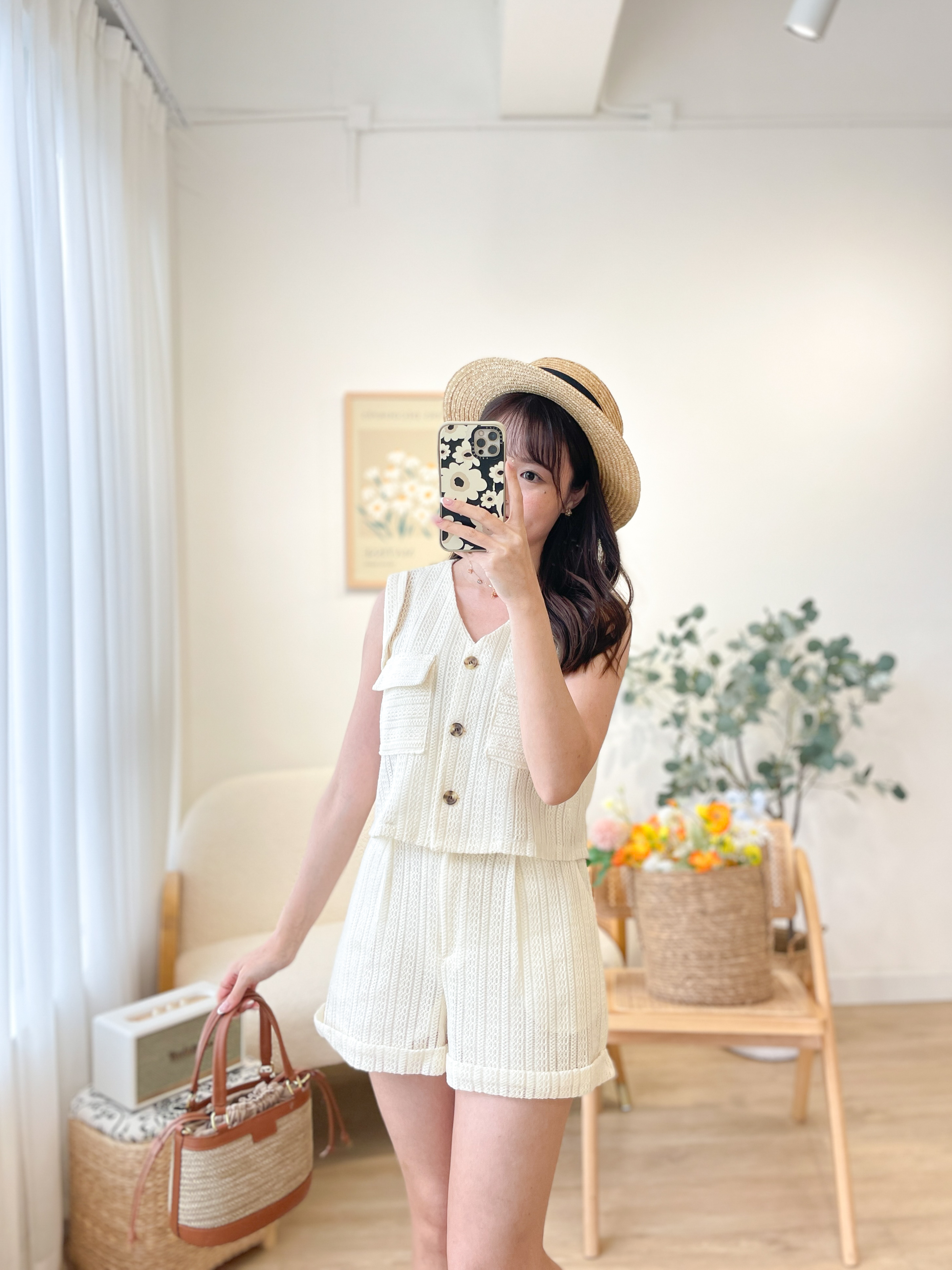 OP644 Woven Sunlight Top & Shorts Set