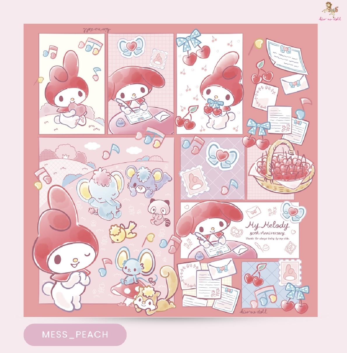 KISS ME DOLL - 真絲絲巾 ( MELODY )