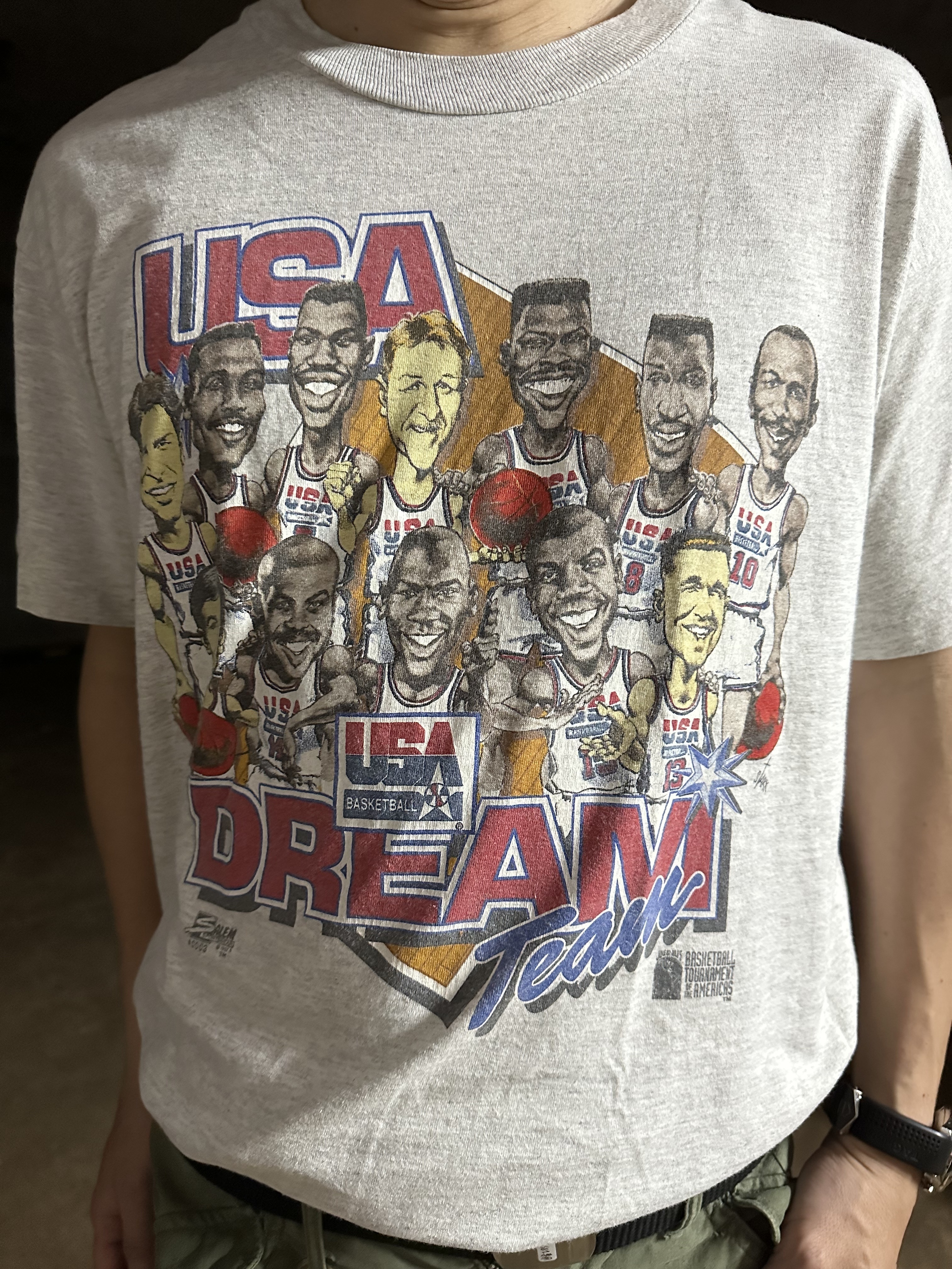 90’S (1992)USA BASKETBALLDREAM TEAM T-SHIRT(MADE IN USA)