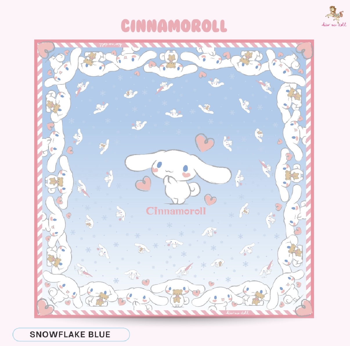 KISS ME DOLL - 真絲絲巾 ( CINNAMOROLL )