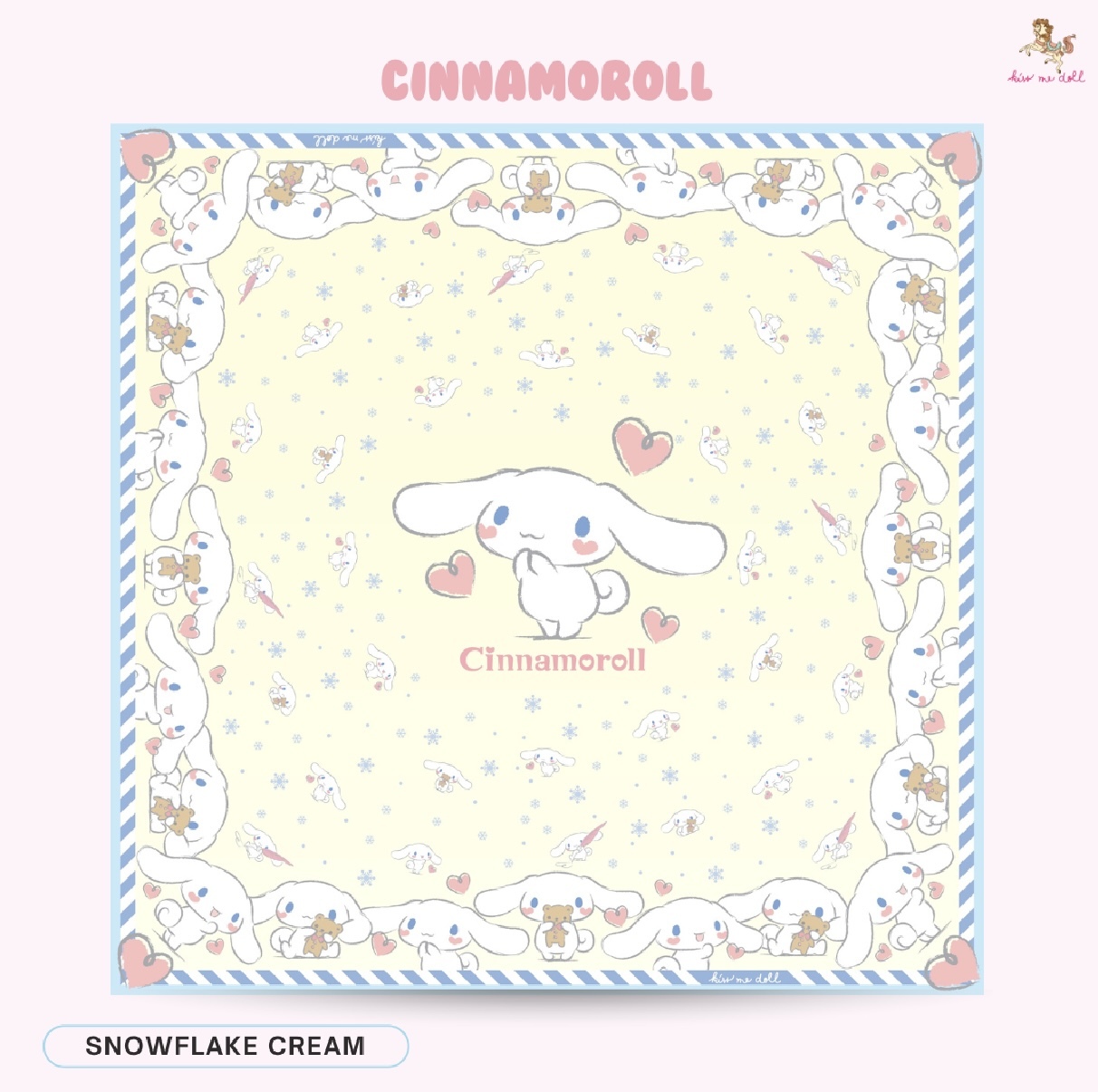 KISS ME DOLL - 真絲絲巾 ( CINNAMOROLL )