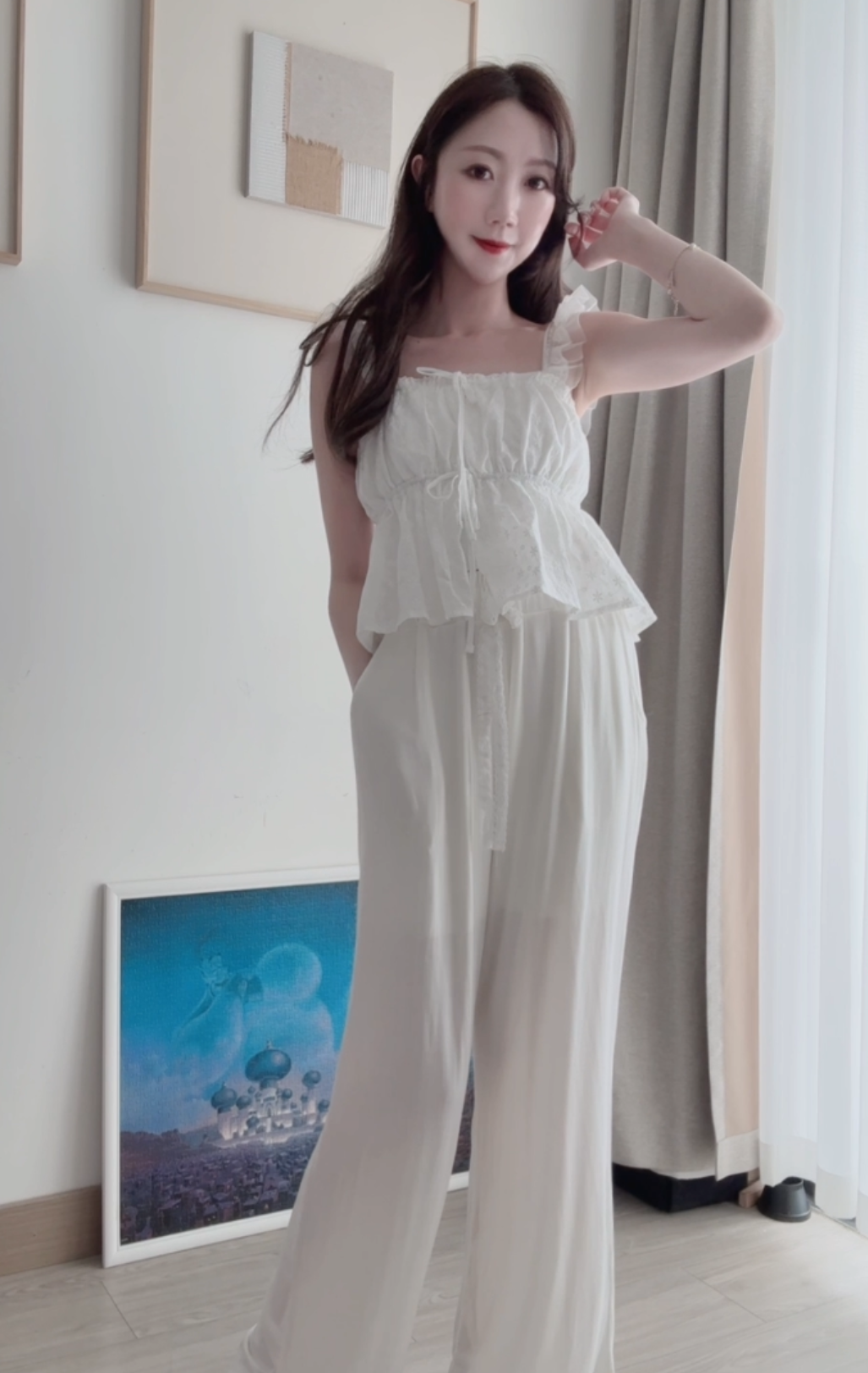 *BJ2 MADE SERIES* SUPER COMFY!!! 🪽🪽 THE 95% MODAL LACE RIBBON PANTS LIVE 0524