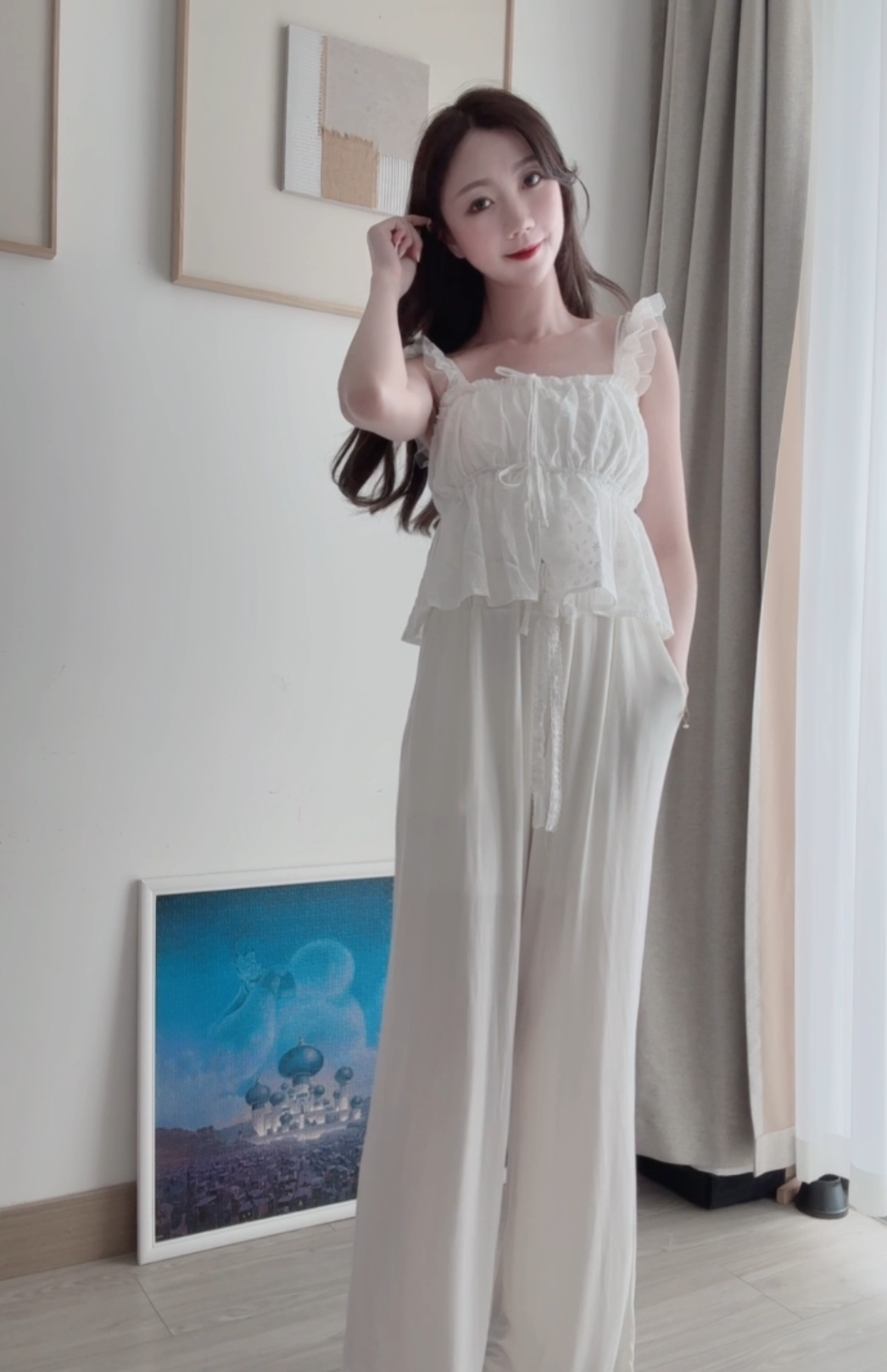 *BJ2 MADE SERIES* SUPER COMFY!!! 🪽🪽 THE 95% MODAL LACE RIBBON PANTS LIVE 0524