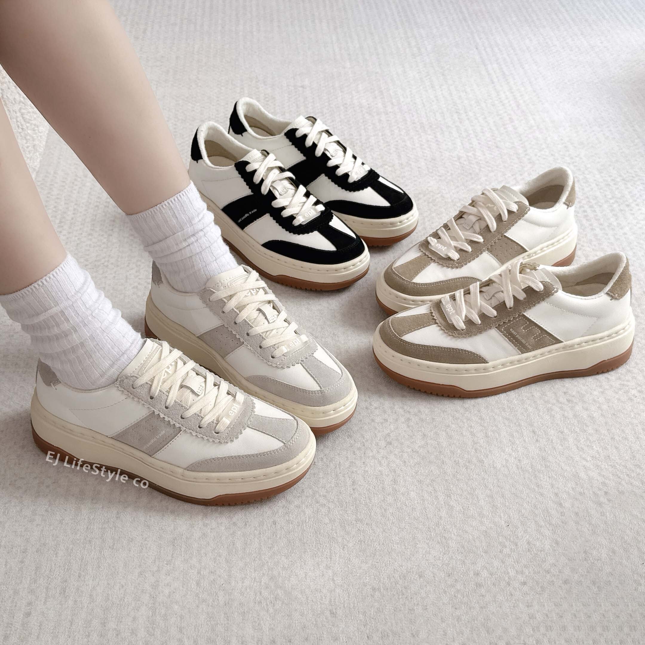 韓國限定🇰🇷 EPT SANTOS HIGH 復古鞋 德訓鞋 焦糖底 麂皮 皮革 厚底 增高 男女鞋 / 預購