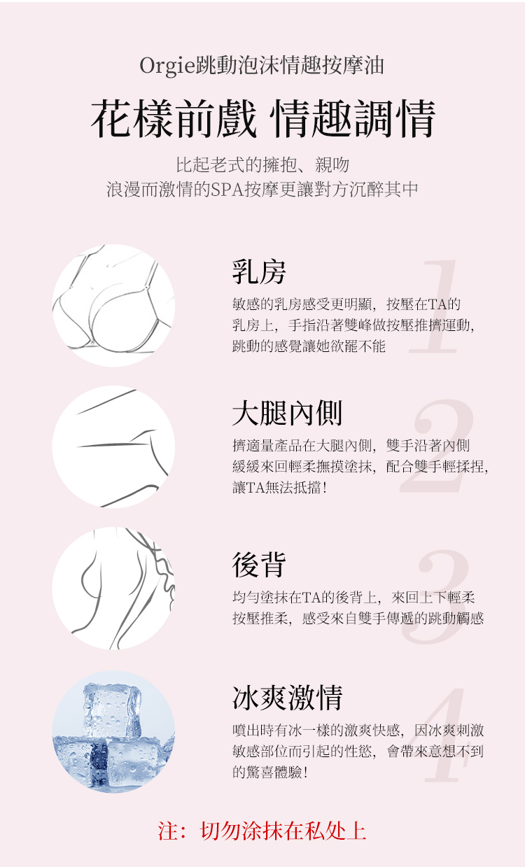 Orgie Acqua Croccante 跳動慕斯按摩油-150ml