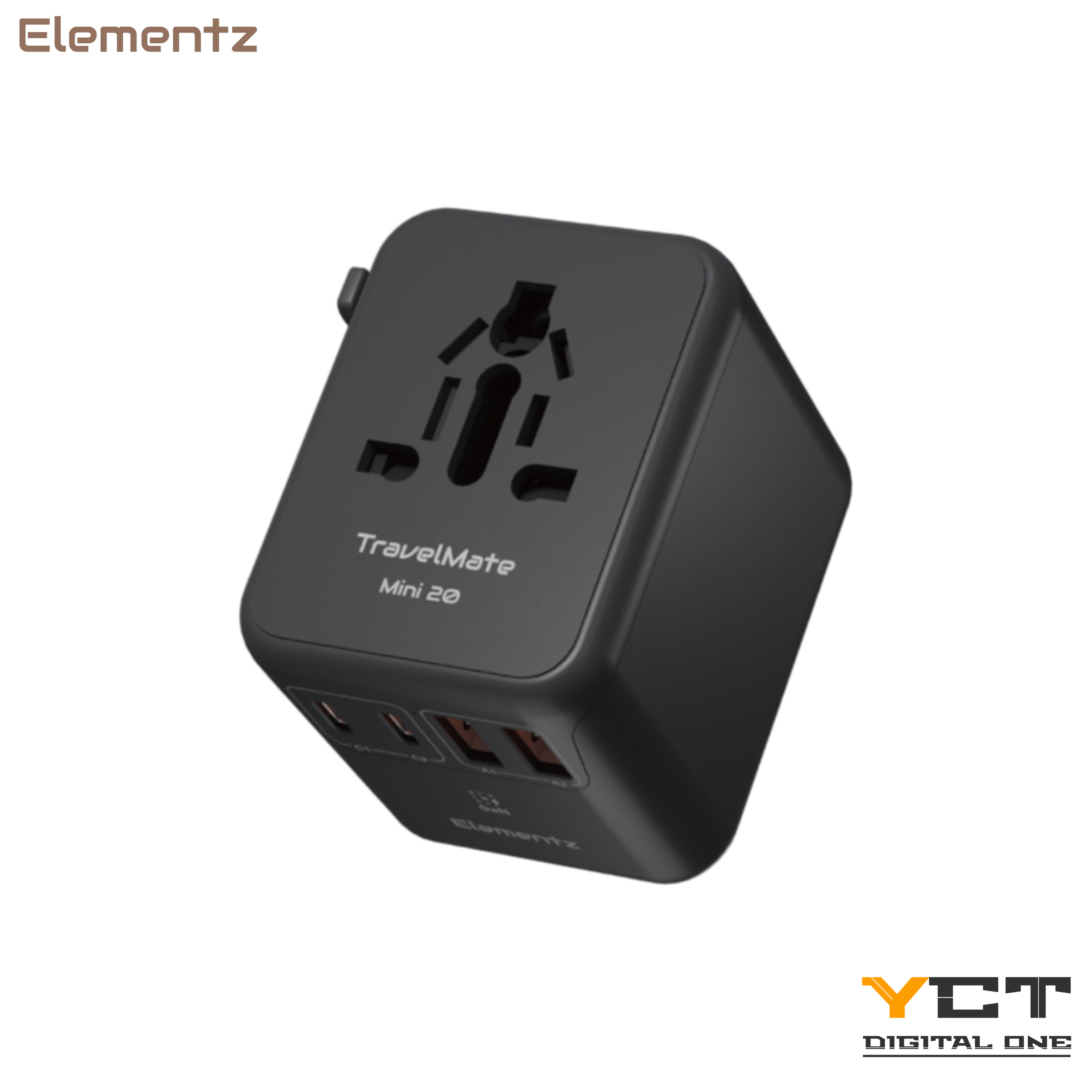 Elementz TravelMate Mini 20W 旅行轉插 (PT-W20M)