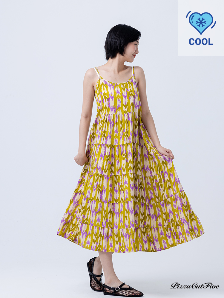 [兩件1580｜涼感洋裝]暈染紋理細肩带洋裝 PizzaCutFive PCF252487070