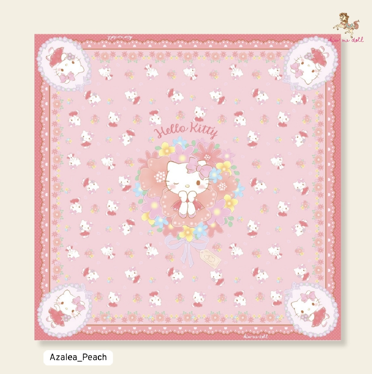 KISS ME DOLL - 真絲絲巾 ( HELLO KITTY )