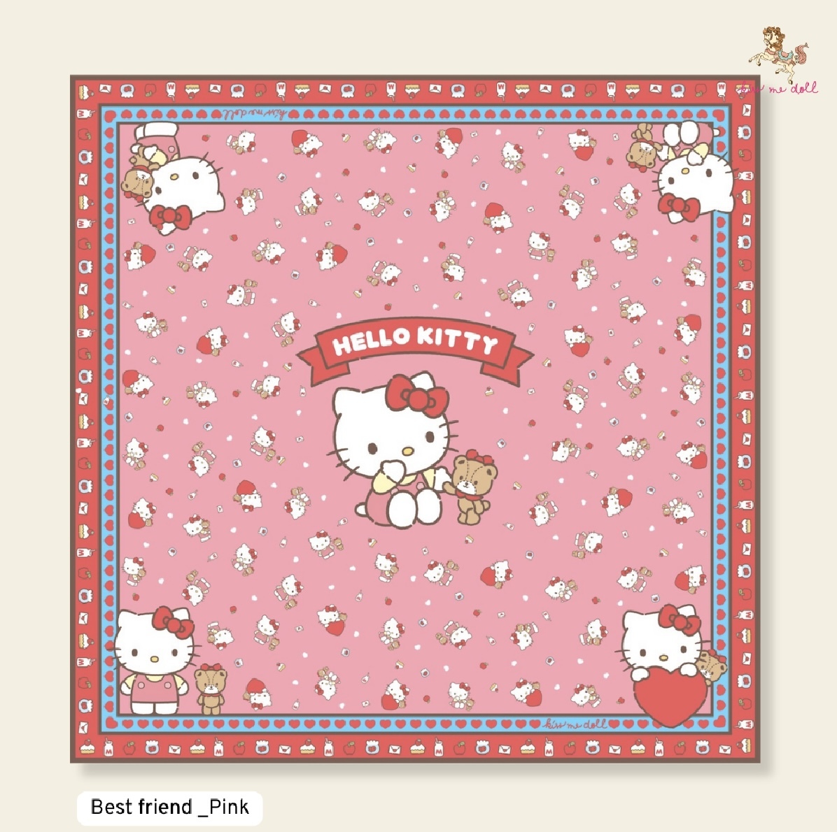 KISS ME DOLL - 真絲絲巾 ( HELLO KITTY )