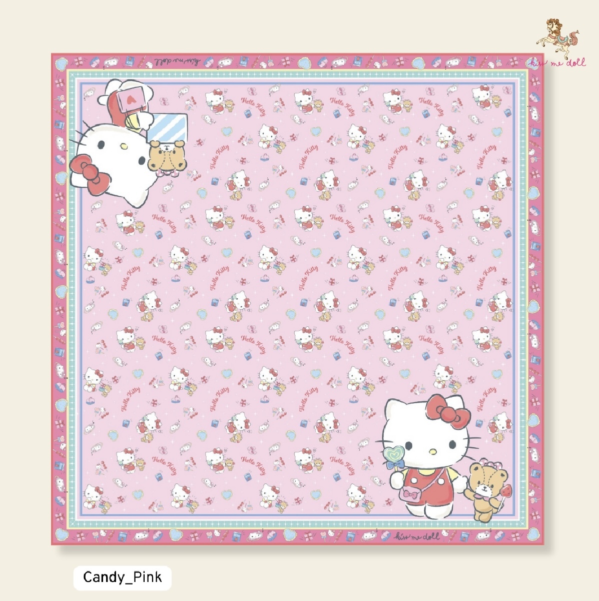 KISS ME DOLL - 真絲絲巾 ( HELLO KITTY )