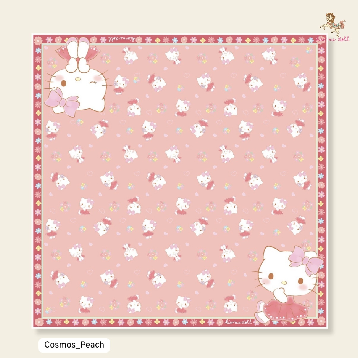 KISS ME DOLL - 真絲絲巾 ( HELLO KITTY )