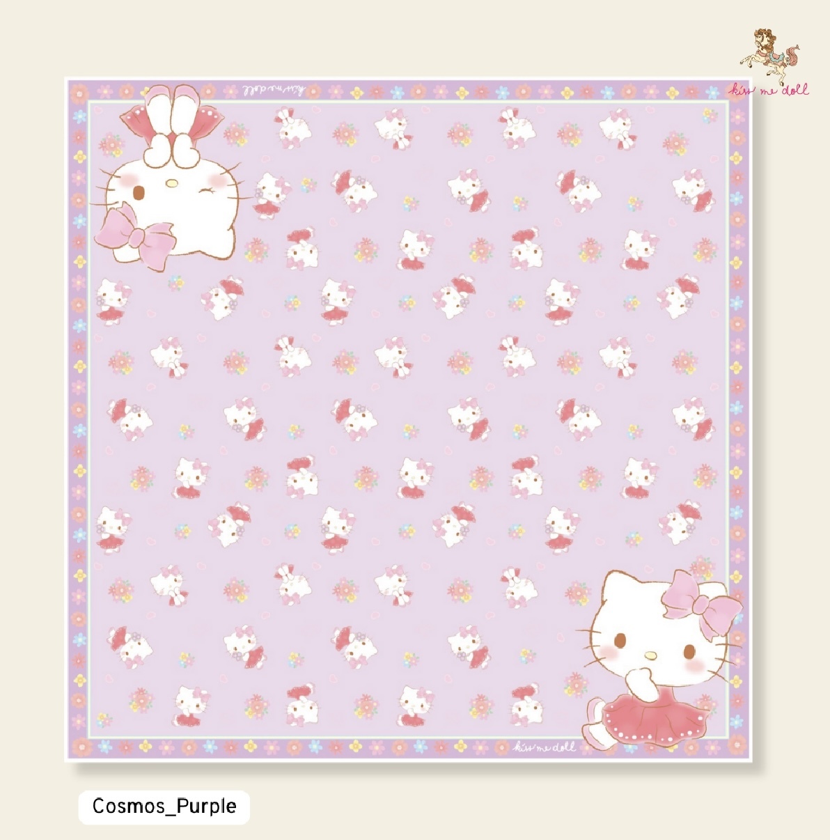 KISS ME DOLL - 真絲絲巾 ( HELLO KITTY )